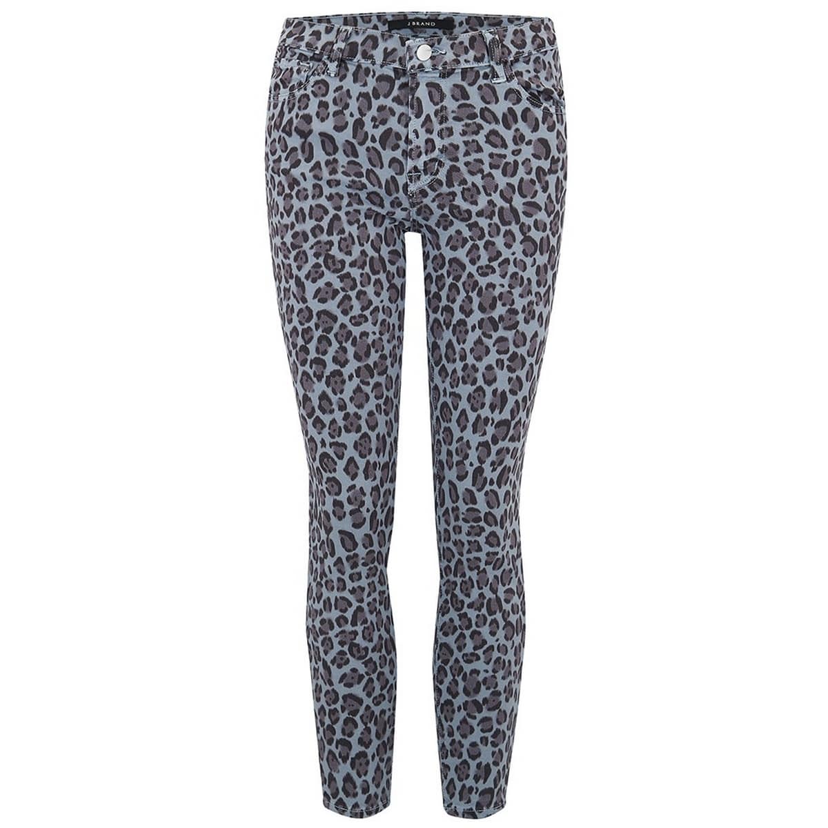 J Brand • mid-rise crop skinny jeans in jaguar print