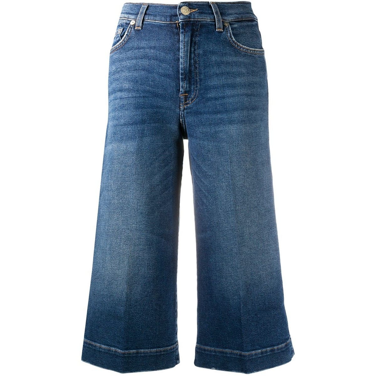 7 for all Mankind • blauwe culotte jeans