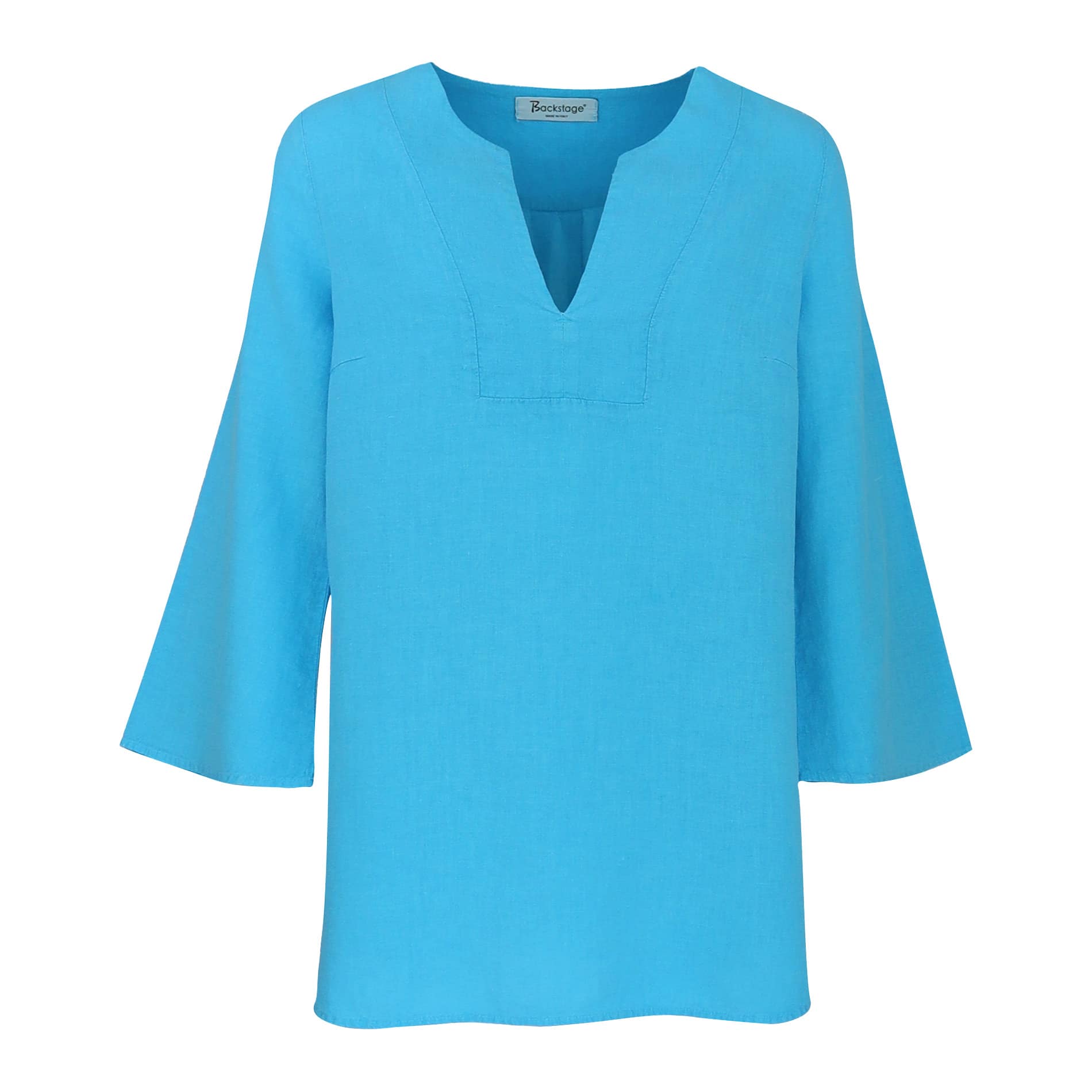 Backstage • blauwe linnen tuniek Lena