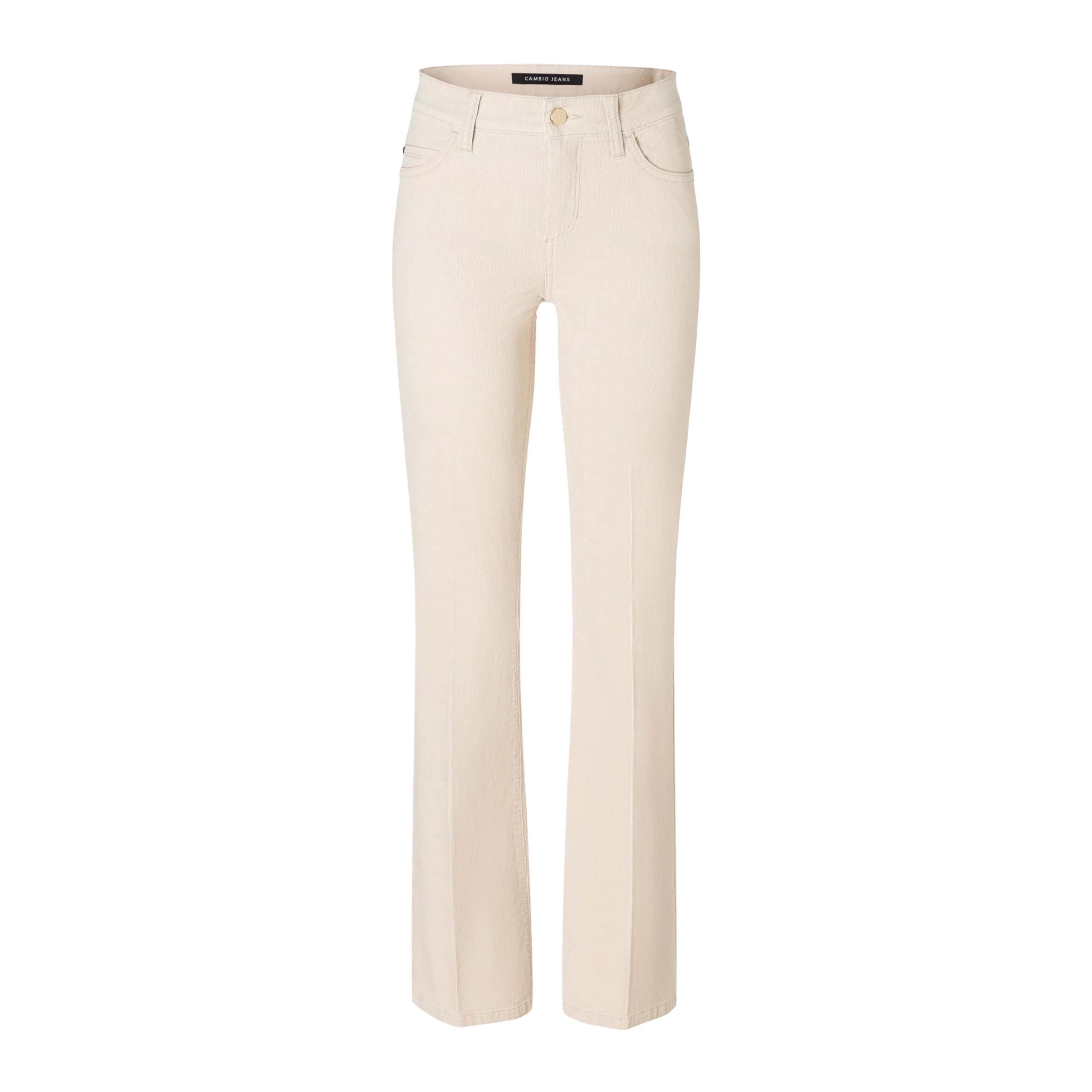 Cambio • corduroy Paris Flared broek in ecru