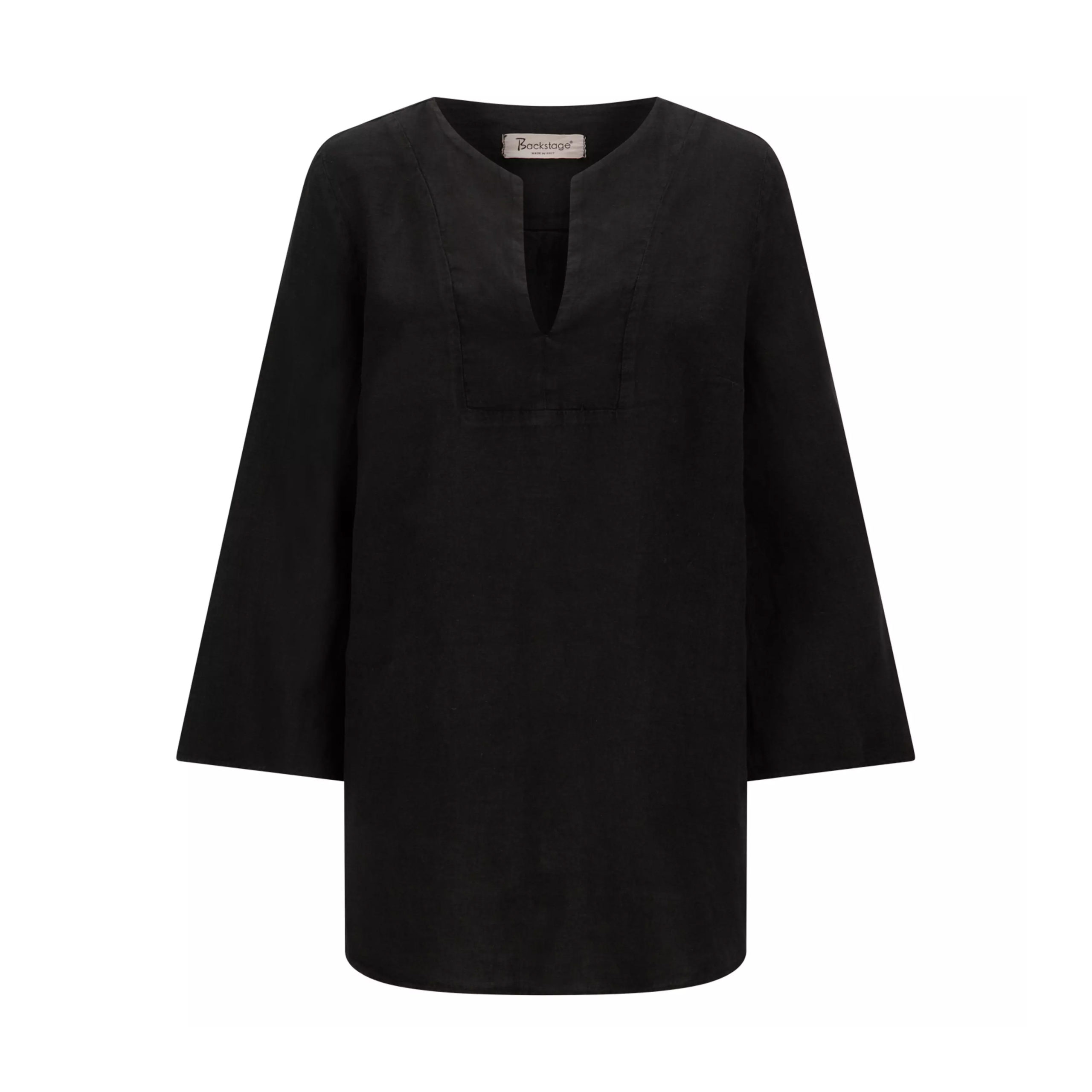 Backstage • zwarte linnen tuniek Lena