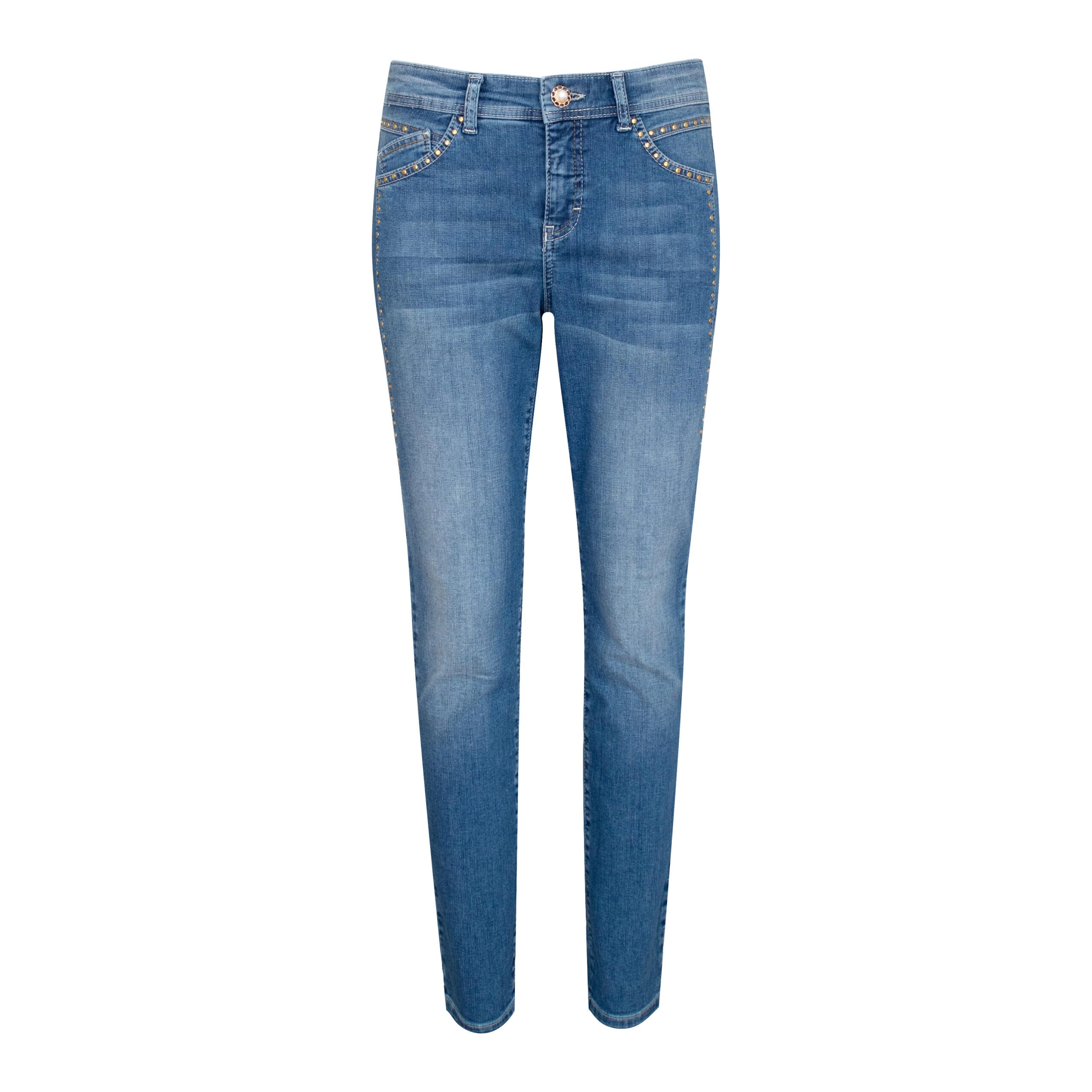 MAC regular waist straight leg jeans medium blue denim | wehkamp