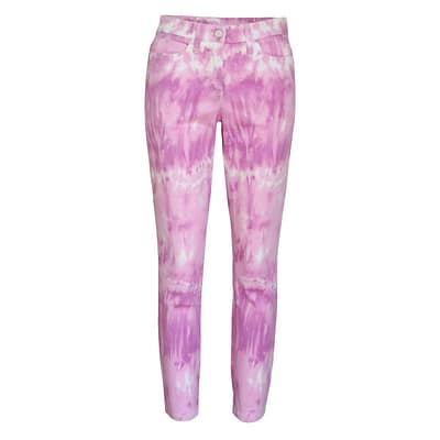 Cambio Jeans • paarse Parla Cropped jeans tie dye