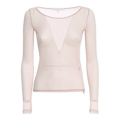 Patrizia Pepe • doorschijnend shirt in roze