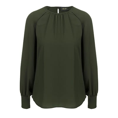 Liu Jo • kaki blouse met open mouwen
