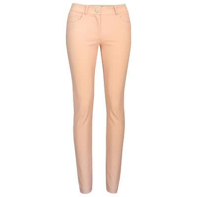 Elisabetta Franchi • slim fit pantalon in zalm roze