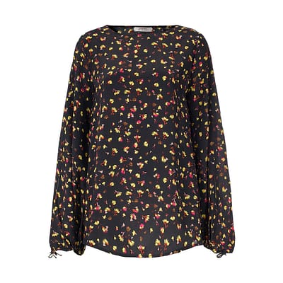 Dorothee Schumacher • zwarte blouse met bloemen