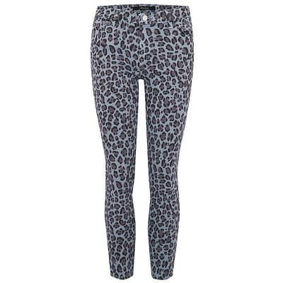 J Brand • mid-rise crop skinny jeans in jaguar print