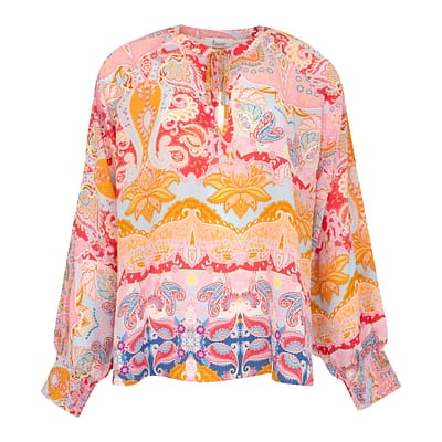 Princess goes Hollywood • roze zijden tuniek paisley