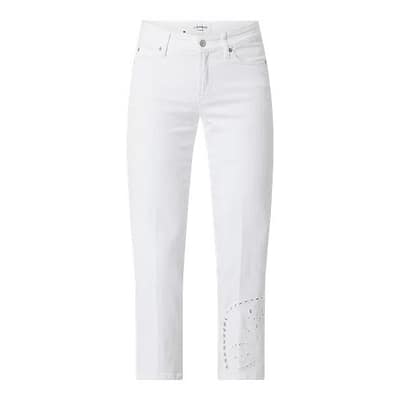 Cambio • witte jeans Paris Straight Cropped