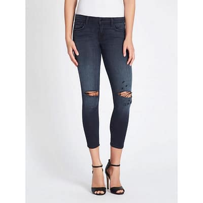 J Brand • blauwe Low-Rise crop skinny jeans