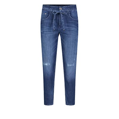 MAC • blauwe MINA jeans met beschadigingen