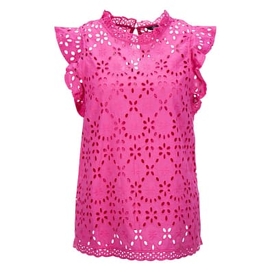 Princess goes Hollywood • roze opengewerkte top