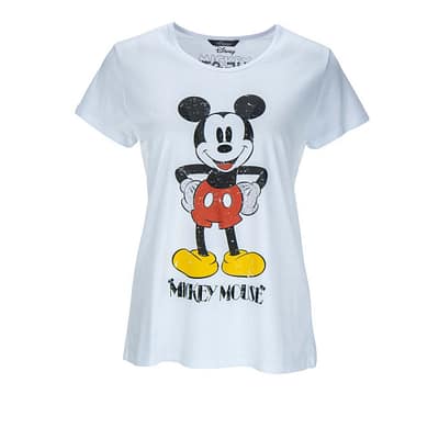 Princess goes Hollywood • wit t-shirt Mickey Mouse