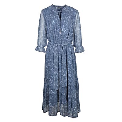 Frogbox • blauwe midi jurk