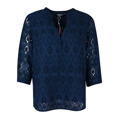 Princess goes Hollywood • donkerblauwe opengewerkte tuniek