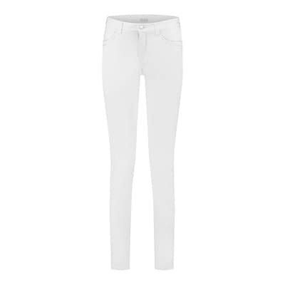 MAC • witte broek MELANIE rivet
