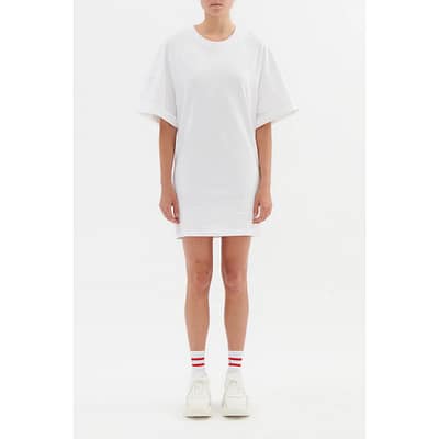 IRO • witte jurk Inaly met uitsnijdingen op de rug