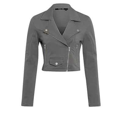 Marc Aurel • sweat biker jasje in grijs