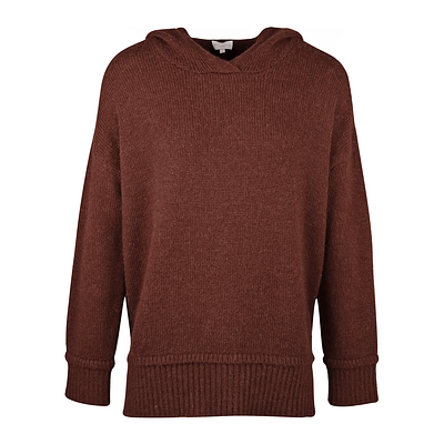 Milano Italy • bruine gebreide hoodie