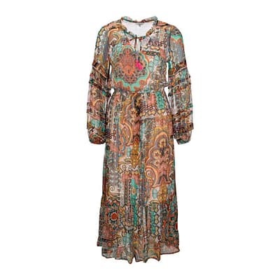 Frogbox • kleurrijke midi jurk