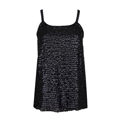 Verysimple • zwarte pailletten top