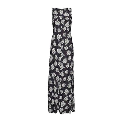 By Malene Birger • zwarte midi jurk met witte bloemen
