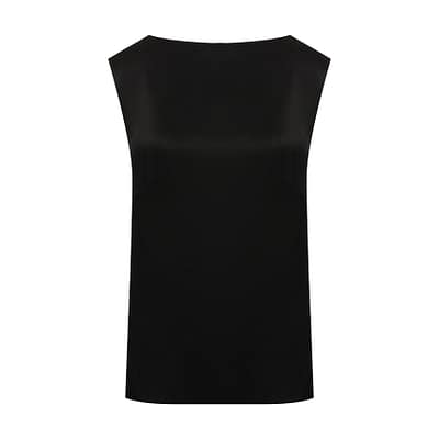 By Malene Birger • zwarte satijnen top