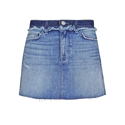 Hudson Jeans • blauwe denim mini rok