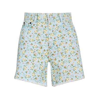 MAC • denim bloemen shorts Shorty