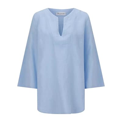 Backstage • lichtblauwe linnen tuniek Lena