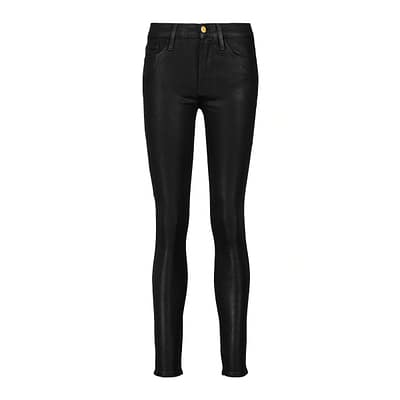 Frame • zwarte coated jeans Le Skinny de Jeanne