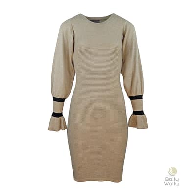 Ibana • aansluitende beige jurk Hazy