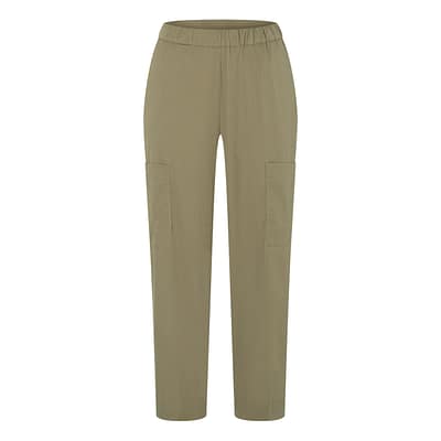 MAC • groene wijde broek Steffi Cargo