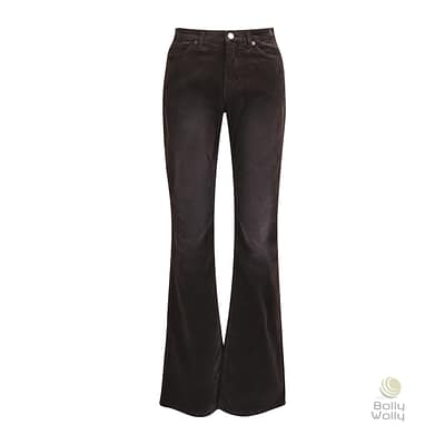 MAC • donkerbruine ribfluwelen pantalon Boot