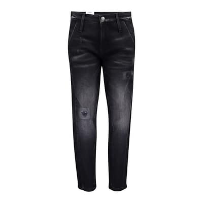 MAC • zwarte Boyfriend destroyed jeans
