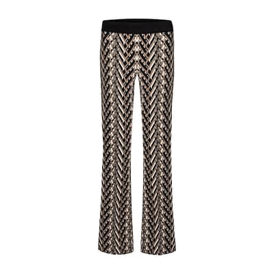 Cambio • Flower broek met geo motief