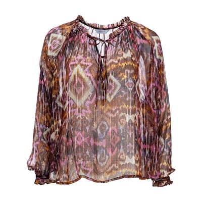 Frogbox • roze oranje blouse