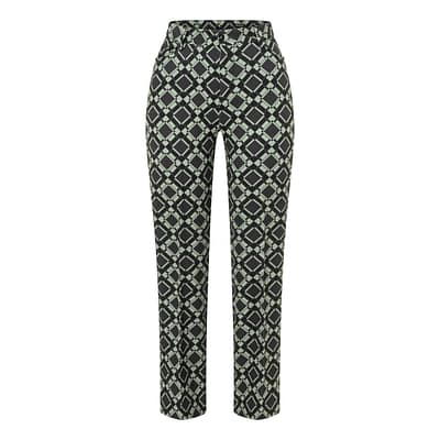 MAC • zwart groene Aida kick pantalon