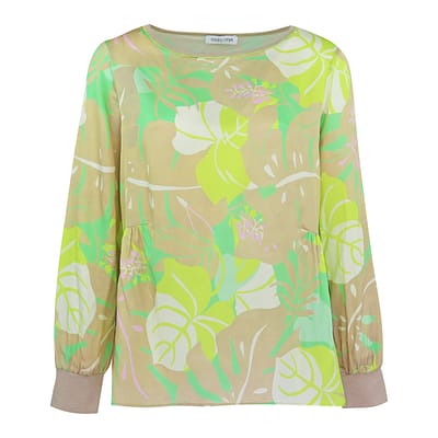 Louis and Mia • beige groene blouse