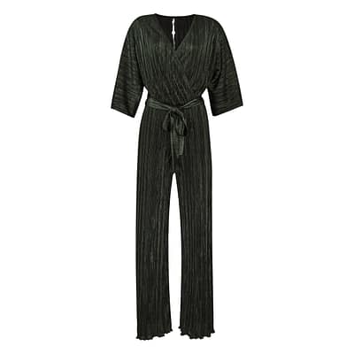 Ana Alcazar • groene plissé jumpsuit