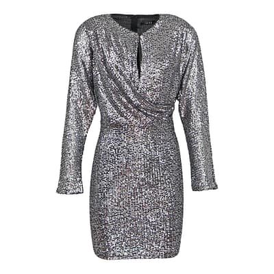 Ibana • zilveren pailletten jurk Felicity