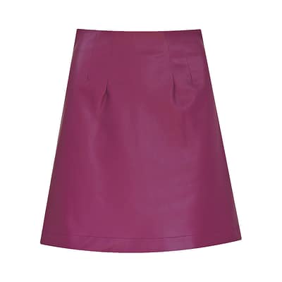 Skills & Genes • paarse faux leather rok