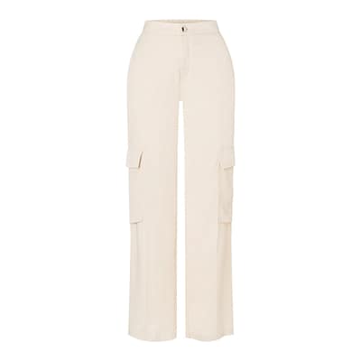 MAC • Chiara cargo pantalon ecru