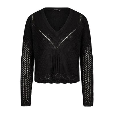 Marc Aurel • zwarte crochet trui
