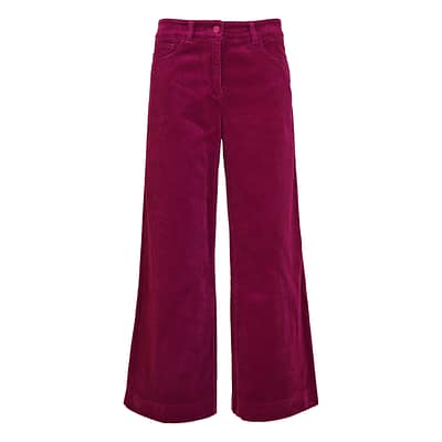 Cambio • paarse ribfluwelen pantalon 5 pocket