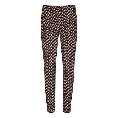 Cambio • pantalon Ros bruin motief