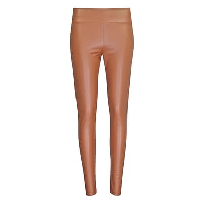 Frogbox • bruine faux leather legging
