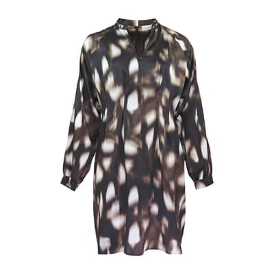 Max Volmáry • bruine zijden jurk