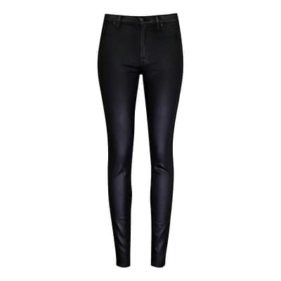 7 for all Mankind • coated skinny jeans zwart